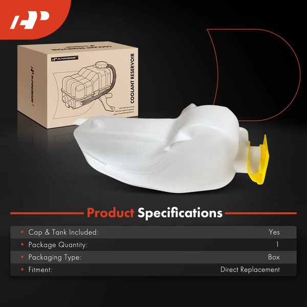 Radiator Coolant Reservoir with Cap & Tank for Dodge B1500 B2500 Ram 1500 Van