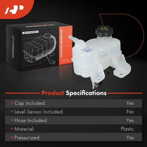 Coolant Reservoir with Cap & Hose for Jeep Grand Cherokee Dodge Durango V8 6.2L