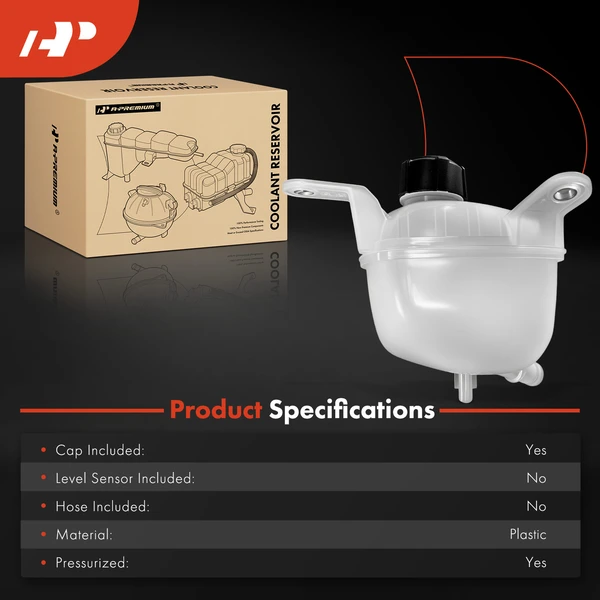 Coolant Reservoir with Cap for Nissan Rogue 2021 L3 1.5L L4 2.5L Sport Utility