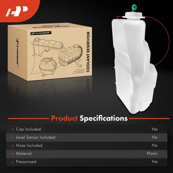 Engine Coolant Reservoir with Cap for Honda Pilot 2019-2022 Ridgeline Passport 3.5L