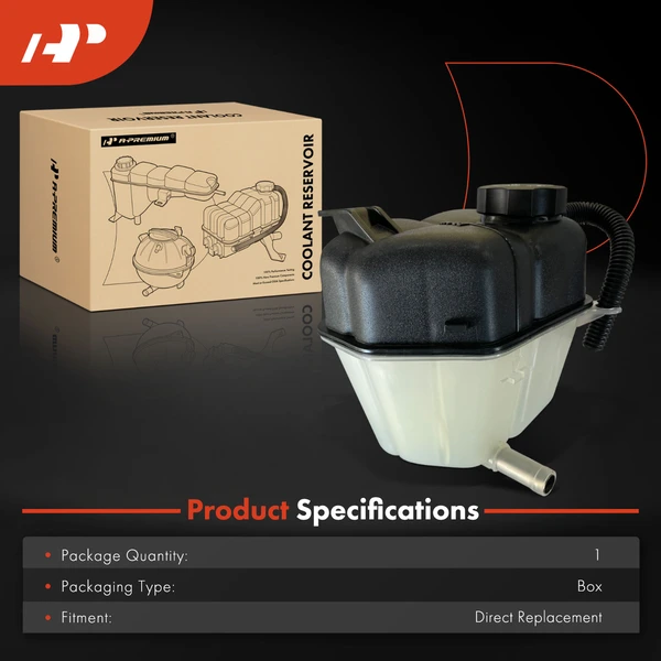 Engine Radiator Coolant Reservoir with Pressure Cap for Cadillac CTS 2008-2015