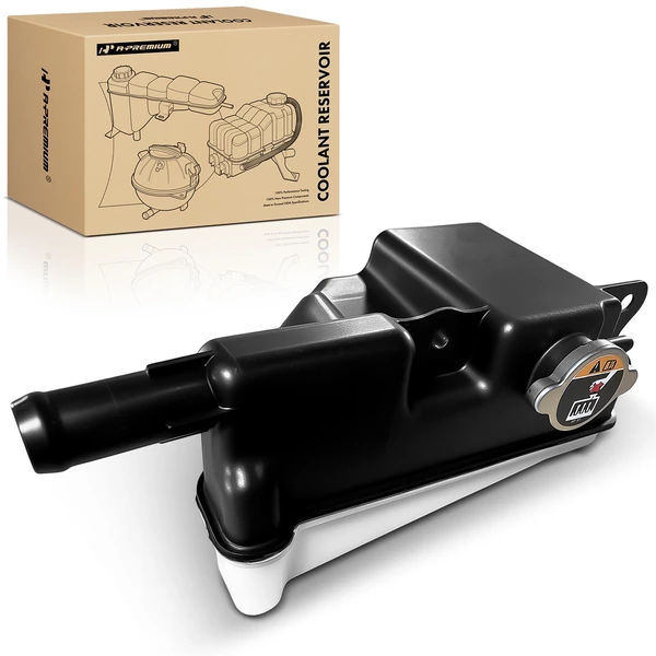 Radiator Coolant Reservoir with Pressure Cap for 2020-2022 Ford F-350 Super Duty