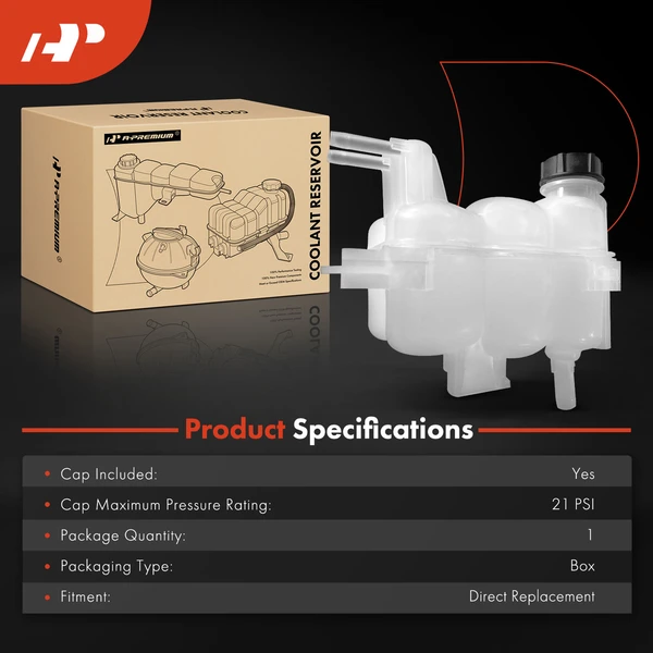 Engine Coolant Reservoir Tank with Cap for Ford Explorer Lincoln Aviator 2020-2023