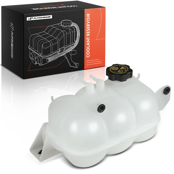 Engine Coolant Reservoir with Cap + Hose for Chevy Silverado 1500 GMC Sierra 1500