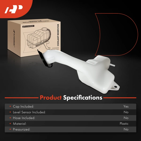 Radiator Coolant Reservoir with Cap for Suzuki Swift 1995-2001 L4 1.3L Hatchback