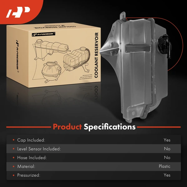 Radiator Coolant Reservoir Assembly with Cap for Mazda CX-5 2019 2.2L