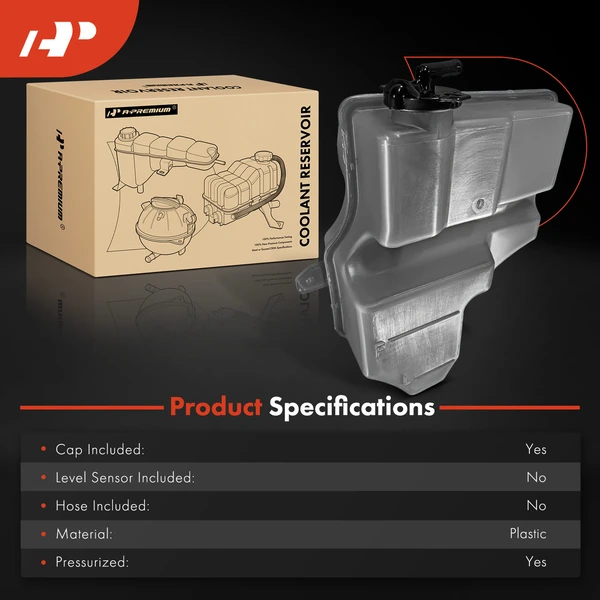 Radiator Coolant Reservoir with Cap for Mazda CX-5 2017-2024 L4 2.5L