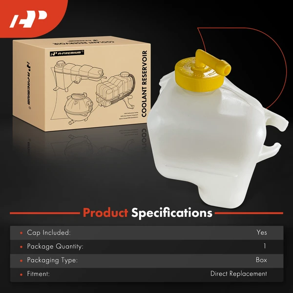 Radiator Coolant Reservoir with Cap for Honda Insight 2000-2006 1.0L