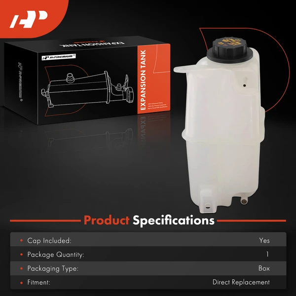 Coolant Reservoir Tank with Pressure Cap for Nissan TITAN 2004-2015