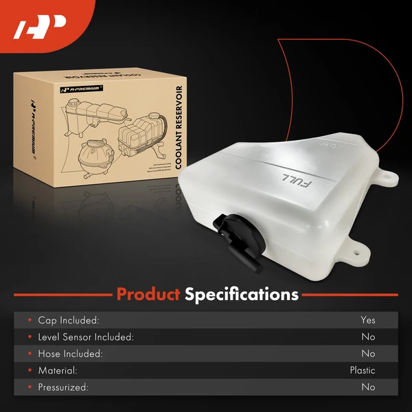 Coolant Reservoir with Cap for Suzuki SX4 2007-2009 L4 2.0L Sedan Hatchback