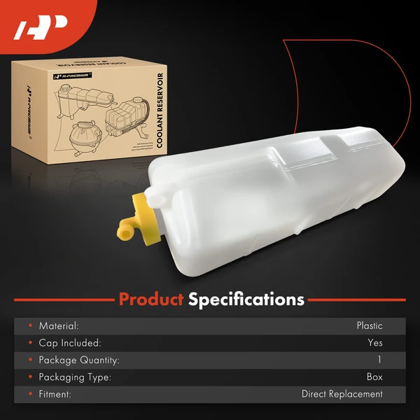 Coolant Reservoir Expansion Tank with Cap for Acura CL 2001-2003 TL 1999-2003