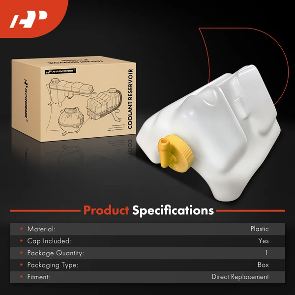 Coolant Reservoir Expansion Tank with Cap for Acura TL 1995-1998 RL 1996-2004