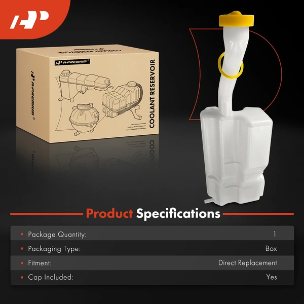 Engine Coolant Recovery Reservoir Tank with Cap for Honda Civic 2002-2005 Hatchback