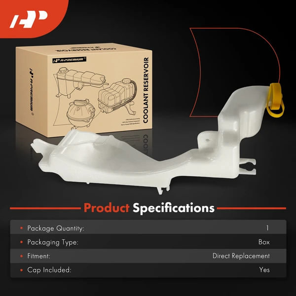 Engine Coolant Reservoir with Cap for Honda Civic 2003-2005 Hybrid