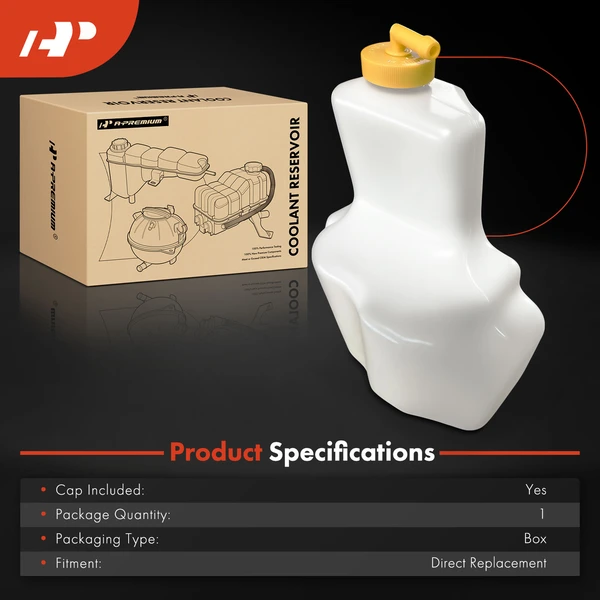 Radiator Coolant Reservoir with Cap for Honda Pilot 2003-2004 V6 3.5L