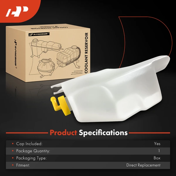 Radiator Coolant Reservoir with Cap for Honda Odyssey 1995-1998 2.2L 2.3L