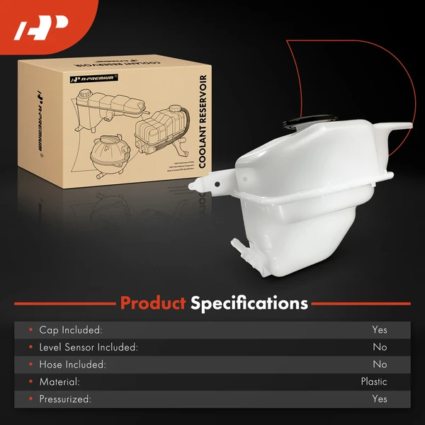 Engine Coolant Reservoir with Cap for Hyundai Sonata 2006-2010 Azera 2006-2011