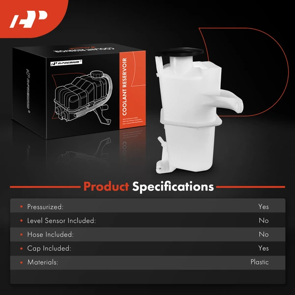 Engine Coolant Reservoir with Cap for Hyundai Elantra 2007-2010 L4 2.0L