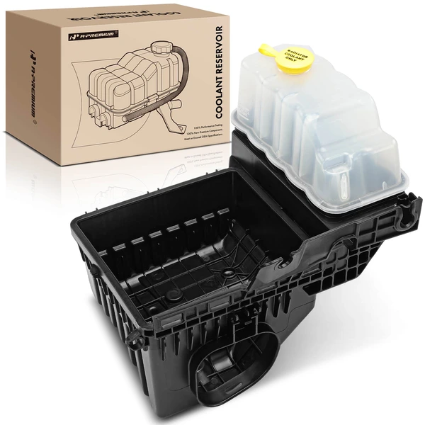 Front Engine Coolant Reservoir with Cap for Ford F-150 F-350 Super Duty V8 6.2L