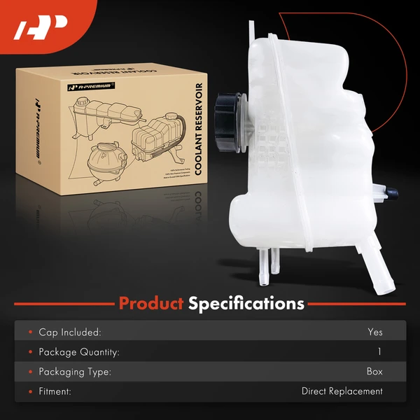 Engine Coolant Reservoir Tank with Cap for Ford Fusion Lincoln MKZ 2017-2020 2.0L