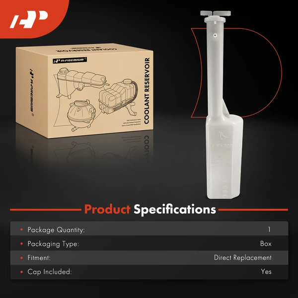 Engine Coolant Reservoir Tank with Cap for Kia Spectra 2004-2006 Spectra5 2005-2009