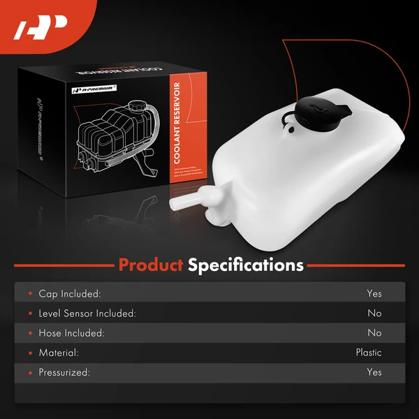 Engine Coolant Reservoir with Cap for Isuzu Trooper 1992-2002 VehiCROSS 1999-2001