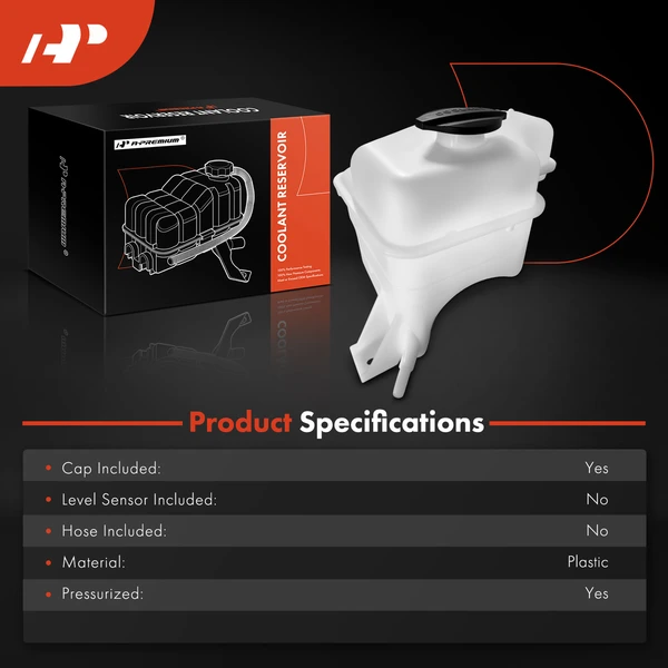 Engine Coolant Reservoir with Cap for Hyundai Sonata 2011-2013