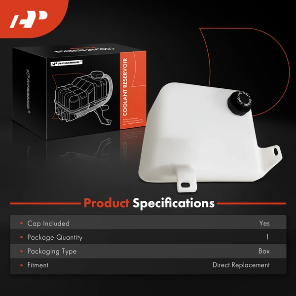 Radiator Coolant Reservoir with Cap for Buick Park Avenue 1997-2005 V6 3.8L