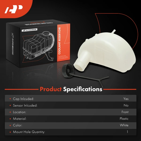 Engine Coolant Expansion Tank with Cap for Mack CV 11.9L 2004-2007 GU7 GU8 2008