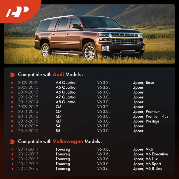 Upper Engine Timing Cover for Audi A4 A5 A6 A7 A8 Quattro Q5 S4 Volkswagen Touareg