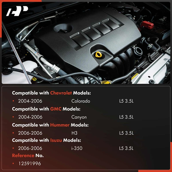 Engine Valve Cover for Chevrolet Colorado GMC Canyon Hummer H3 Isuzu i-350 3.5L