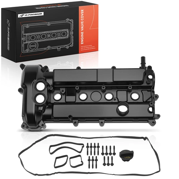 Aluminum Engine Valve Cover with Cap and Gasket for Ford Focus 2012-2014 L4 2.0L