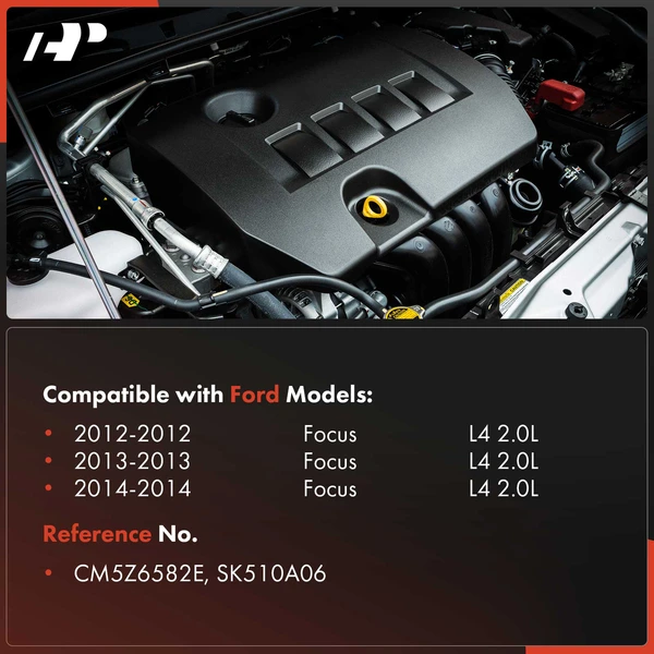 Aluminum Engine Valve Cover with Cap and Gasket for Ford Focus 2012-2014 L4 2.0L