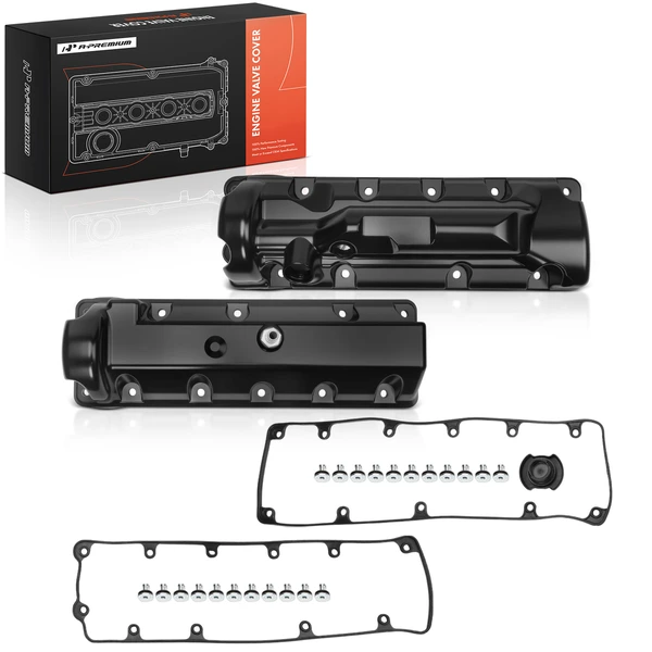 2 Pcs Driver & Passenger Engine Valve Cover for 2008-2014 Ford E-150