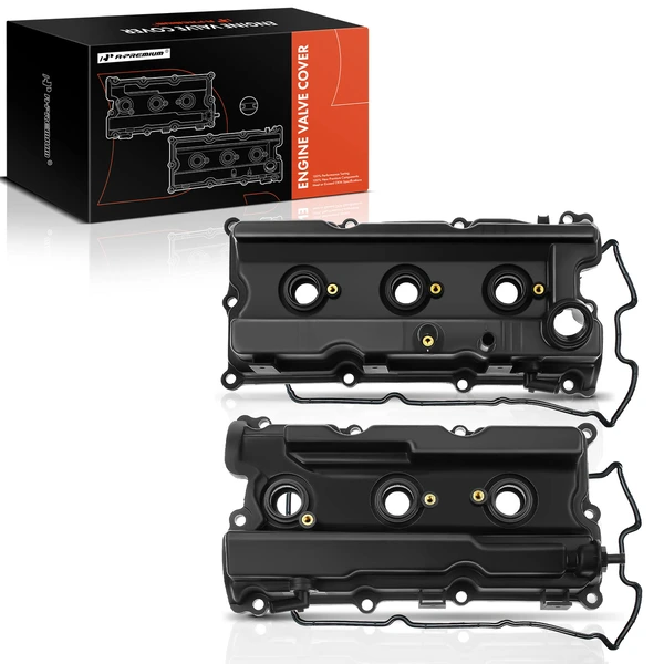 2 Pcs Driver & Passenger Engine Valve Cover with Gasket for 2012-2019 Nissan NV1500