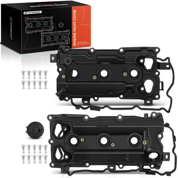 2 Pcs Driver & Passenger Engine Valve Cover with Gasket for Nissan 350Z Infiniti