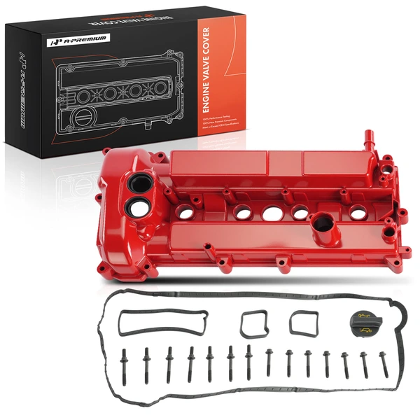 Aluminum Engine Valve Cover with Cap & Gasket for Ford Focus 2014-2018 EcoSport