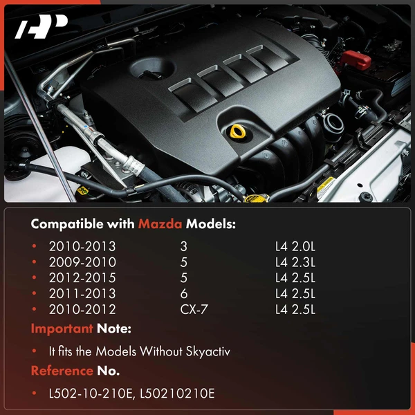 Aluminum Engine Valve Cover with Gasket & Cap for Mazda 3 5 6 CX-7 2.0L 2.3L 2.5L