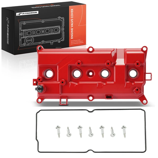 Red Engine Valve Cover with Bolts for Nissan Sentra 2007-2012 NV200 2013-2017