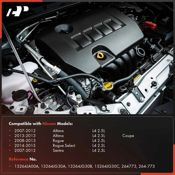 Engine Valve Cover with Gasket & Cap for Nissan Altima Rogue Sentra Rogue Select