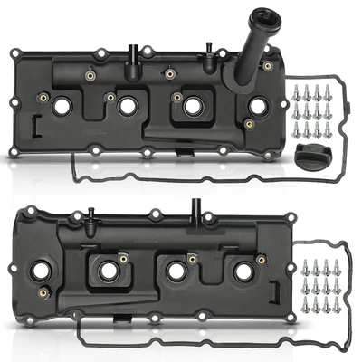 2 Pcs Driver & Passenger Engine Valve Cover with Gasket