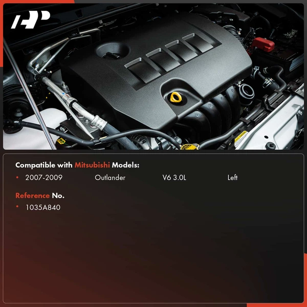 Driver Engine Valve Cover with Gasket for Mitsubishi Outlander 2007-2009 V6 3.0L