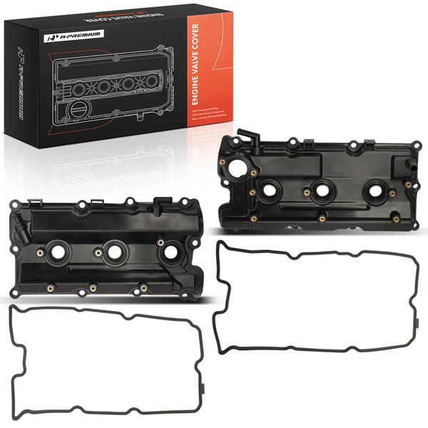 2 Pcs Driver & Passenger Engine Valve Cover for 2002-2004 Nissan Pathfinder