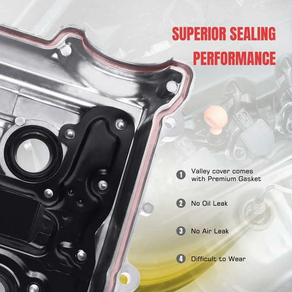 Passenger Engine Valve Cover with Gasket for Toyota 4Runner Tacoma Tundra T100