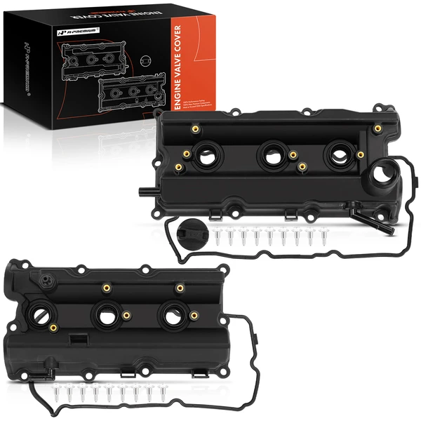 2 Pcs Driver & Passenger Engine Valve Cover with Gasket for 2003-2008 INFINITI FX35