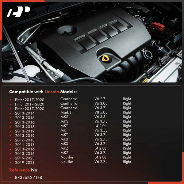 Passenger Engine Valve Cover for Ford F-150 Explorer Edge Mustang Taurus