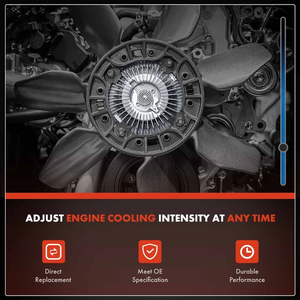 Radiator Fan Clutch for Suzuki Grand Vitara Sidekick XL-7 Chevrolet Tracker