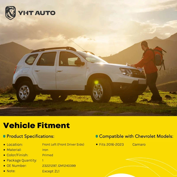 Front Driver Fender for Chevrolet Camaro 2016-2023 Primed