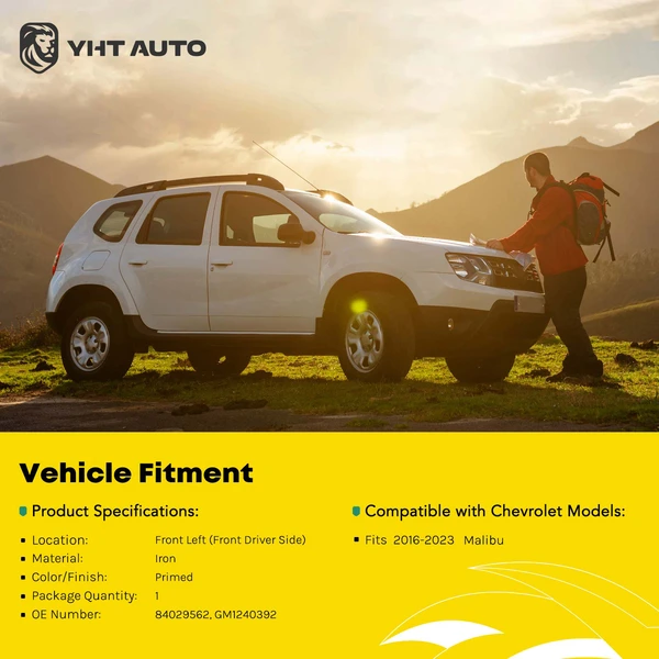 Front Driver Fender for Chevrolet Malibu 2016-2023 Primed