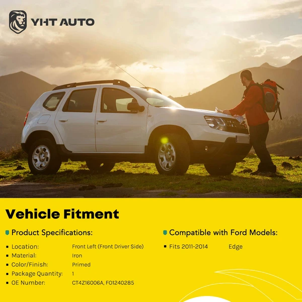 Front Driver Fender for Ford Edge 2011-2014 Primed